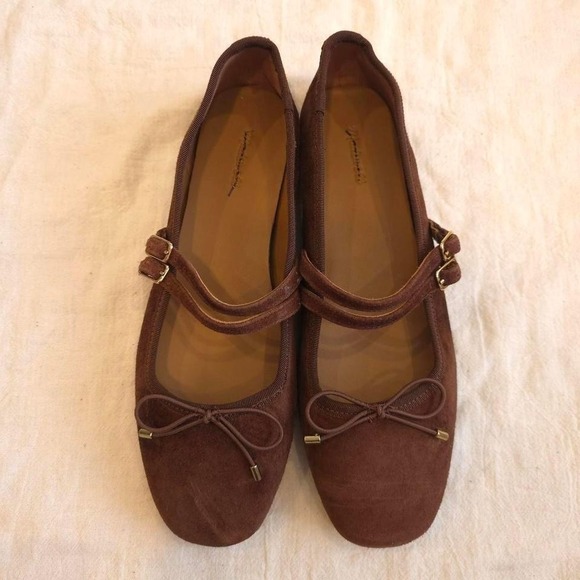 Madewell Shoes - Madewell Greta Bow Double Strap - Size 7.5/NY367/ Soft Mahogany